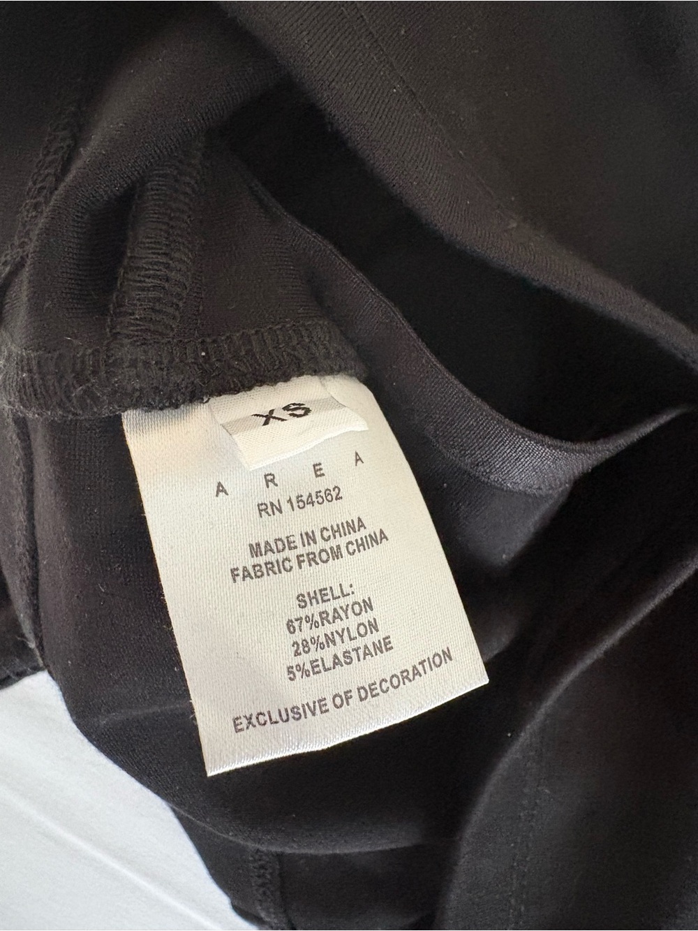 NWT Area Crystal Cup Black T Shirt Top XS - Picture 13 of 16